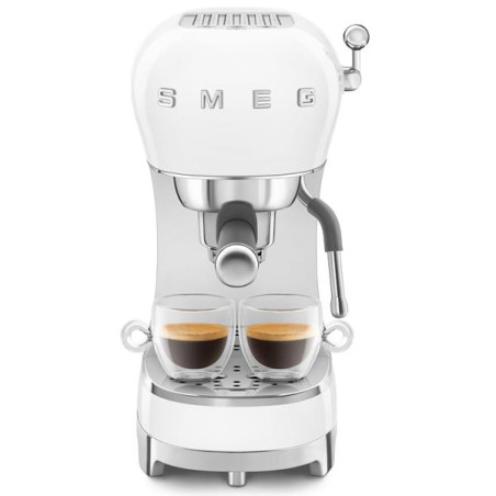 SMEG Machine Expresso Blanche - Années 50 - ECF02WHEU