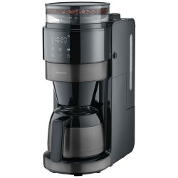 SEVERIN Cafetière filtre 8 tasses avec broyeur Noire & Inox - 4831