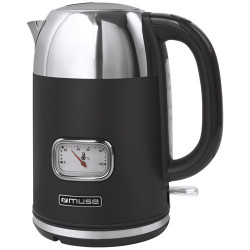 MUSE Bouilloire 1.7 L Noir Mat & Inox - Collection of Inspiration - MS020BS