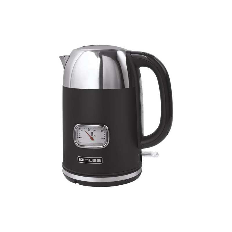 MUSE Bouilloire 1.7 L Noir Mat & Inox - Collection of Inspiration - MS020BS
