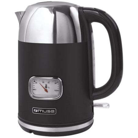 MUSE Bouilloire 1.7 L Noir Mat & Inox - Collection of Inspiration - MS020BS