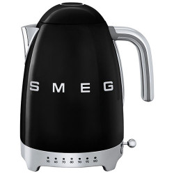 SMEG Bouilloire 1.7 L Noire - Années 50 - KLF04BLEU