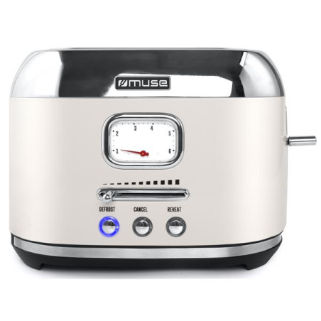 MUSE Grille-pain 2 fentes Crème & Inox - Collection of Inspiration - MS120SC