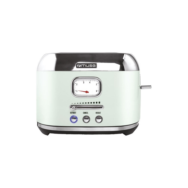 MUSE Grille-pain 2 fentes Vert Eau & Inox - Collection of Inspiration - MS120AG