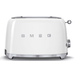 SMEG Toaster 2 tranches Blanc - Années 50 - TSF01WHEU