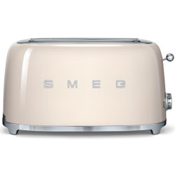 SMEG Toaster 4 tranches Crème - Années 50 - TSF02CREU
