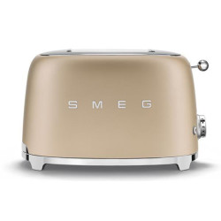 SMEG Toaster 2 tranches Or Mat - Années 50 - TSF01CHMEU