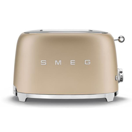 SMEG Toaster 2 tranches Or Mat - Années 50 - TSF01CHMEU