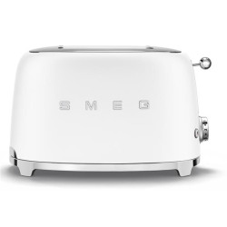 SMEG Toaster 2 tranches Blanc Mat - Années 50 - TSF01WHMEU