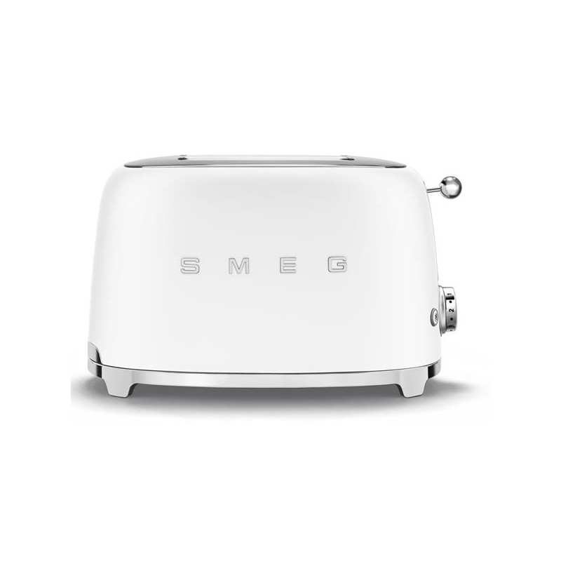 SMEG Toaster 2 tranches Blanc Mat - Années 50 - TSF01WHMEU