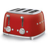 SMEG Toaster 4 tranches Rouge - Années 50 - TSF03RDEU