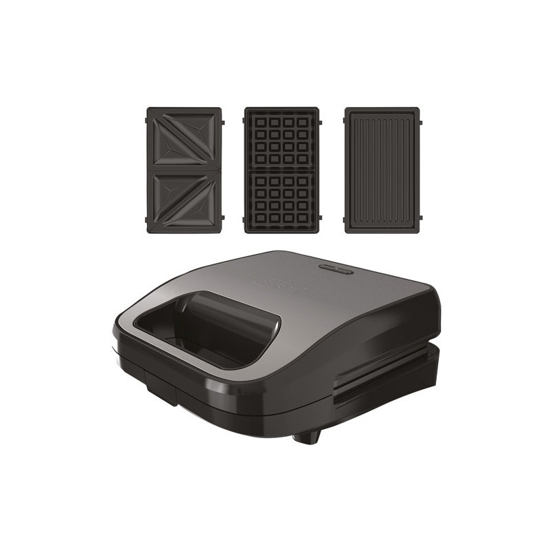 BLACK & DECKER Appareil Croque / Gaufre / Gril - BXSA754E