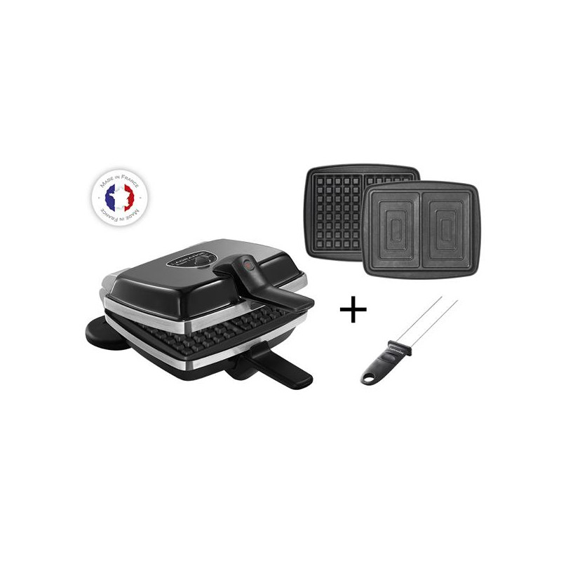 LAGRANGE Gaufrier / Croque + pic à gaufres - Super 2 Antiadhésif - 39426