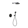 Formule douche encastrée rond RUBY noir mat