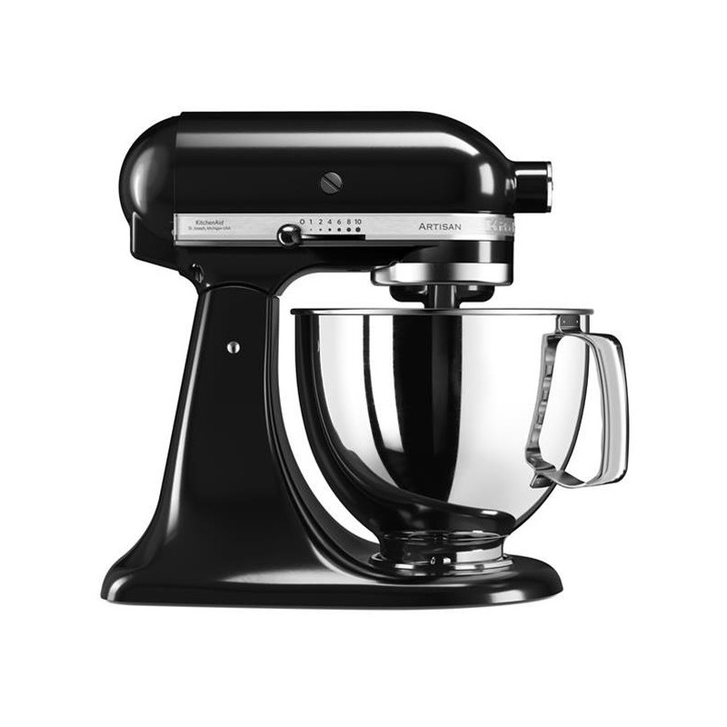 KITCHENAID Robot pâtissier 4,8 L Noir Onyx - Artisan - 5KSM125EOB