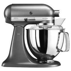 KITCHENAID Robot pâtissier 4,8 L sur socle Gris Etain - Artisan - 5KSM175PSEMS