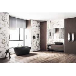 Formule douche encastrée rond RUBY noir mat