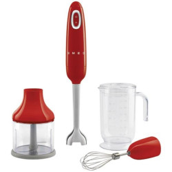 SMEG Mixeur plongeant Rouge - Années 50 - HBF03RDEU