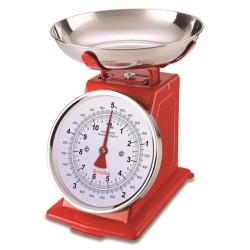 TERRAILLON Balance mécanique 5 kg Rétro Rouge - Tradition 500
