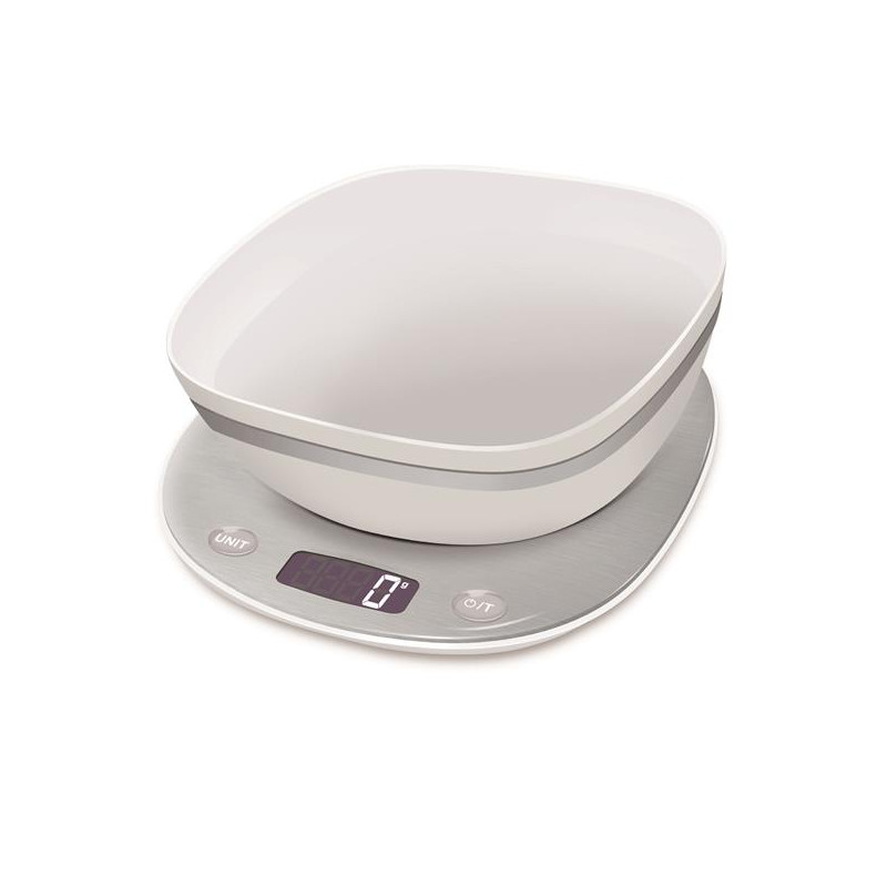 TERRAILLON Balance 5 kg avec bol - Macaron+ - MACARON GLACEE BOL