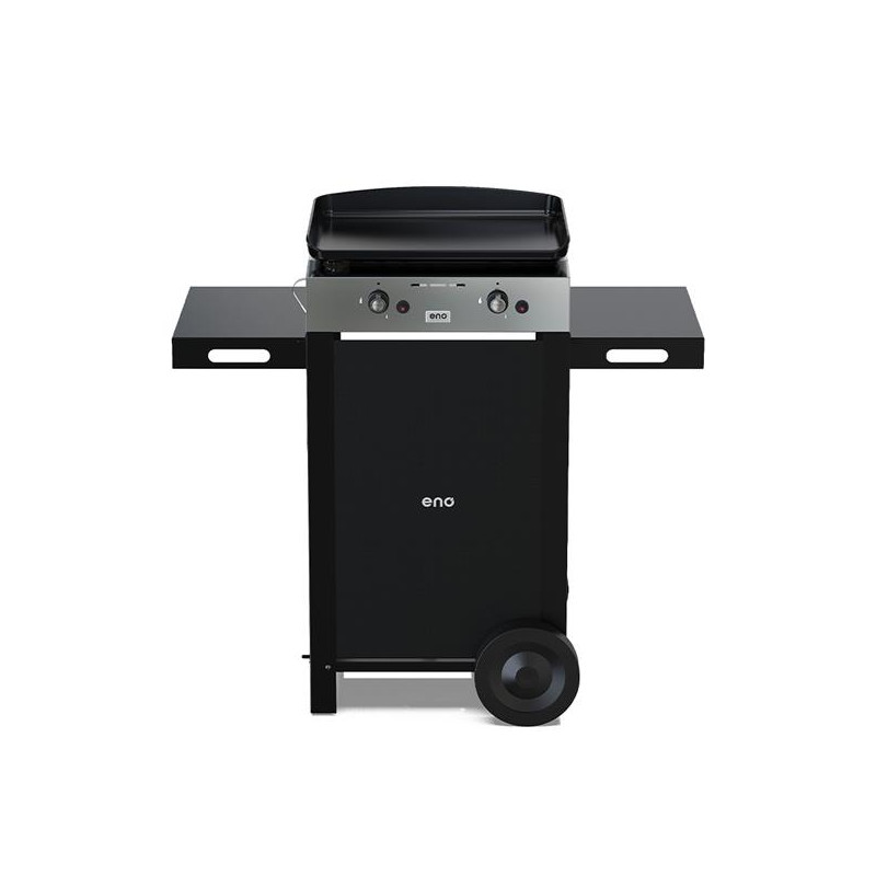 ENO Combo Plancha gaz 50 cm 2 feux + Chariot - Initial 50 Inox - 55508385