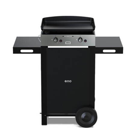 ENO Combo Plancha gaz 50 cm 2 feux + Chariot - Initial 50 Inox - 55508385