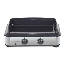 ENO Plancha gaz 2 feux châssis inox - Enosign 65 - 570232010701