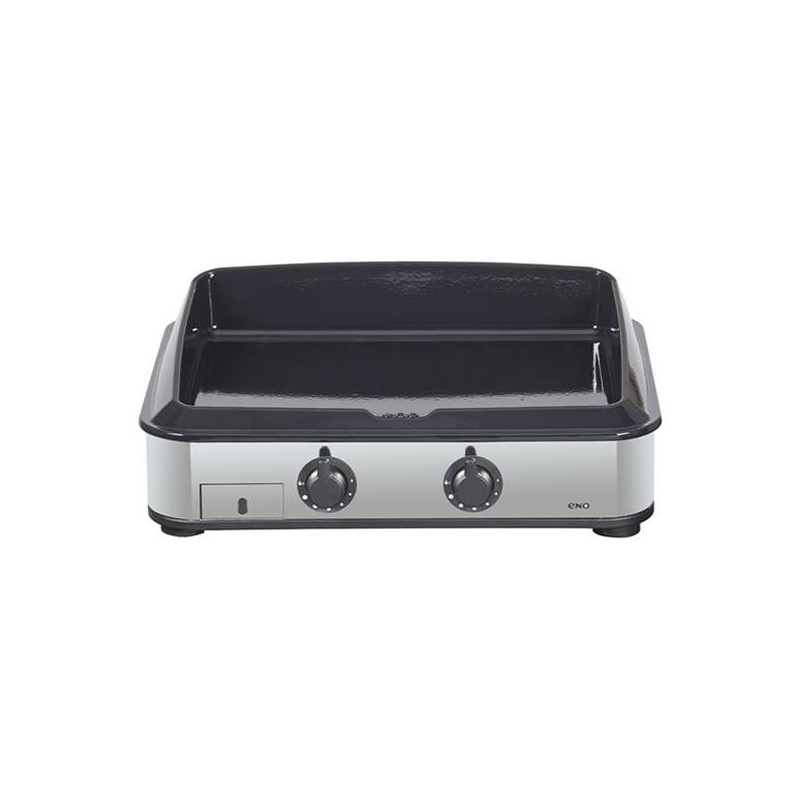 ENO Plancha gaz 2 feux châssis inox - Enosign 65 - 570232010701