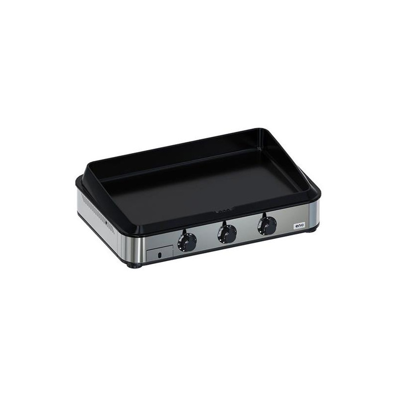 ENO Plancha gaz 3 feux châssis inox - Enosign 80 - 570332010701