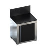 ENO Base de module inox avec crédence et porte noire - MOD8500
