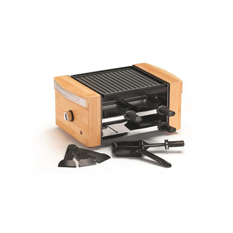 KITCHENCHEF Raclette / Grill 4 personnes - KCWOODLUX4