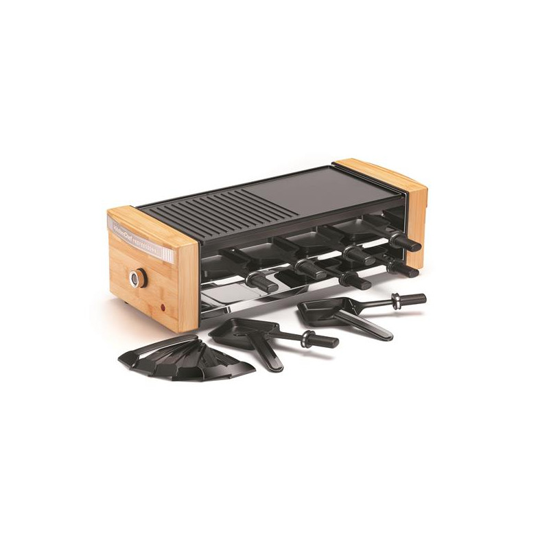 KITCHENCHEF Raclette / Grill 8 personnes - KCWOODLUX8