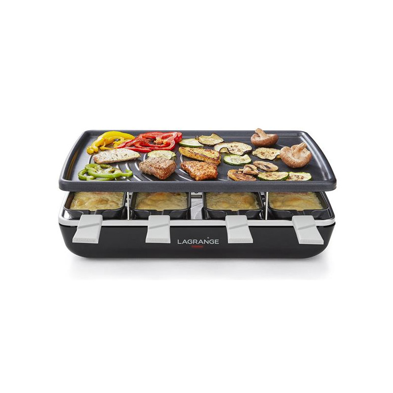 LAGRANGE Raclette Grill Crêpes 8 personnes Noire - Élément - 179301