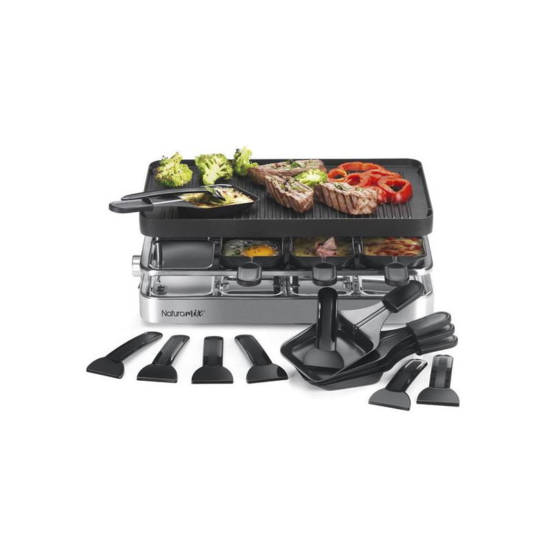 NATURAMIX Raclette / Gril / Crêpes 8 personnes - RAC.INDUS-8
