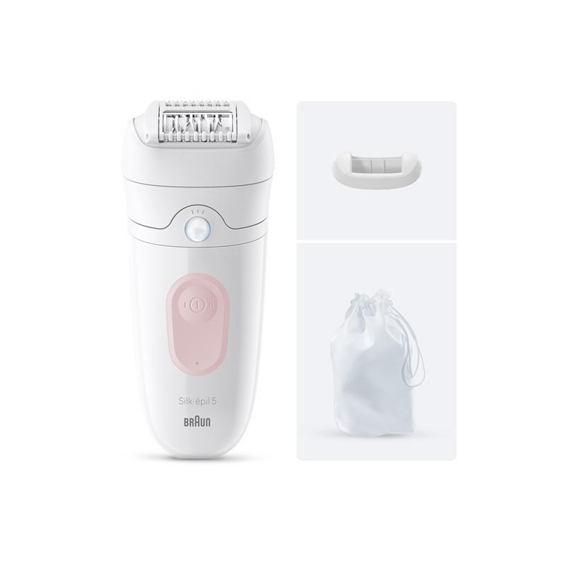BRAUN Épilateur Rose et Blanc - Silk Epil 5 - SILKEPIL5011