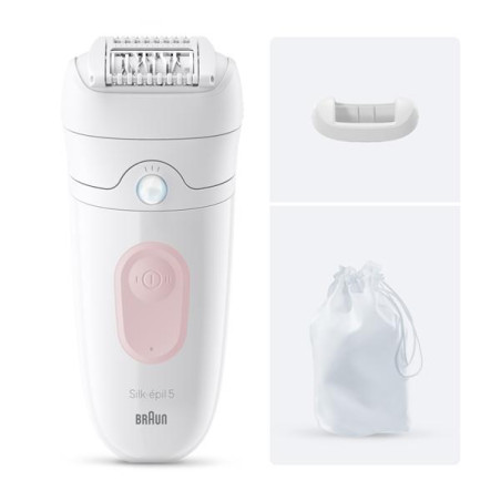 BRAUN Épilateur Rose et Blanc - Silk Epil 5 - SILKEPIL5011