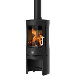 GODIN Poêle à bois longiligne 388144ANTH