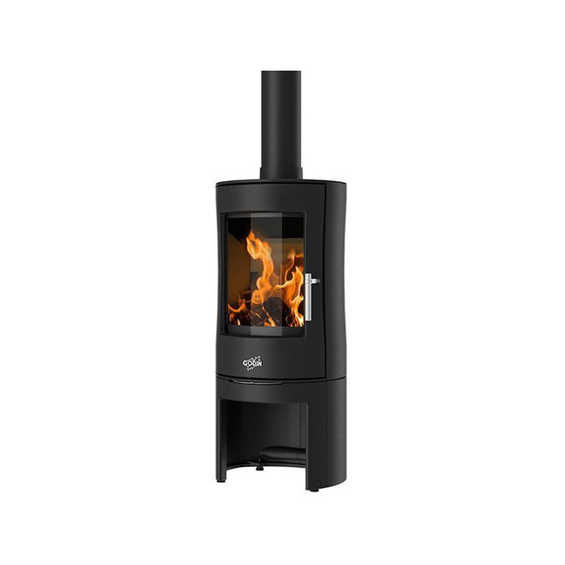 GODIN Poêle à bois longiligne 388144ANTH