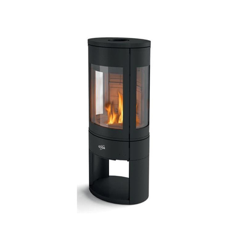 GODIN Poêle à bois longiligne 411106NOIR