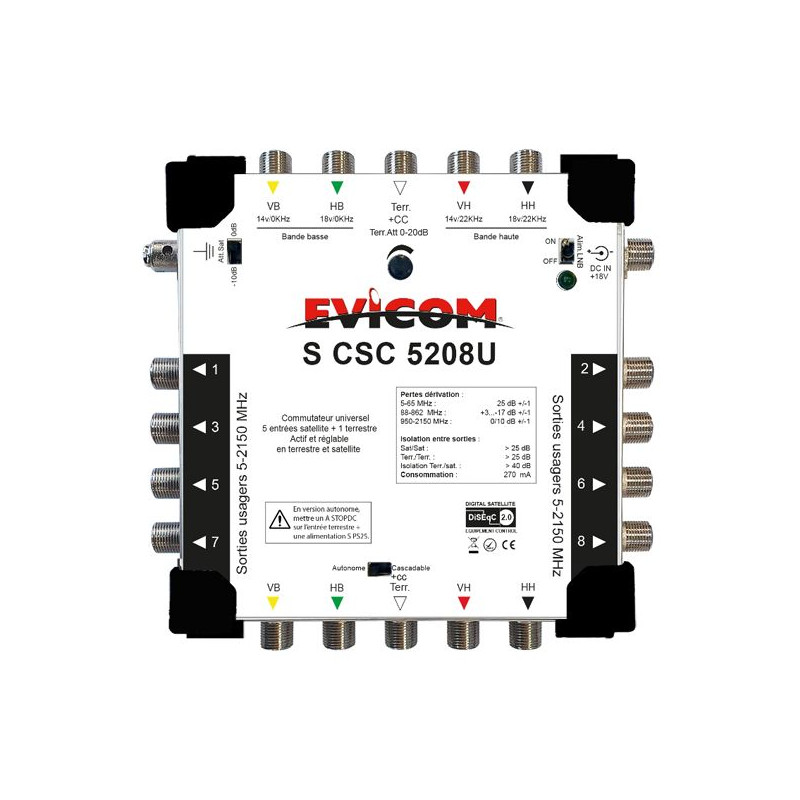 EVICOM Commutateur - SCSC5208U