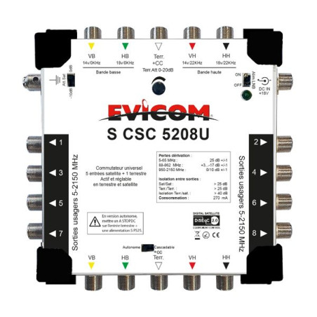 EVICOM Commutateur - SCSC5208U