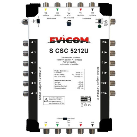 EVICOM Commutateur - SCSC5212U