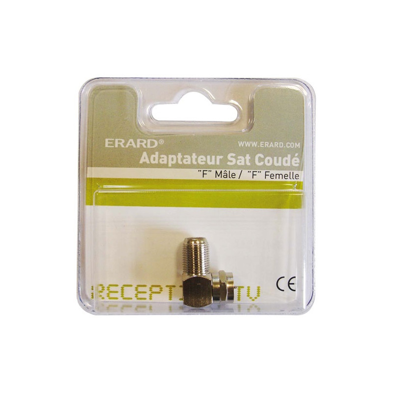 ERARD Adaptateur Fiche F Mâle/Femelle coudé - 5744