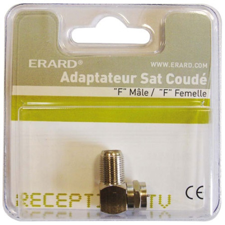 ERARD Adaptateur Fiche F Mâle/Femelle coudé - 5744