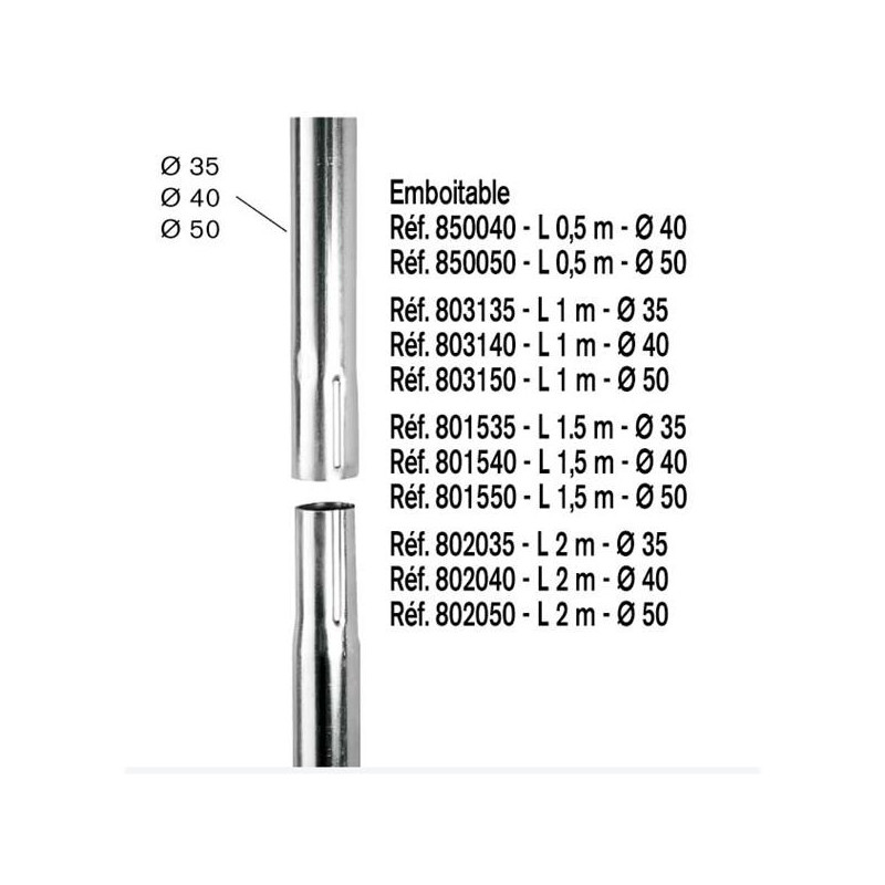 ERARD Mât emboîtable - E802050