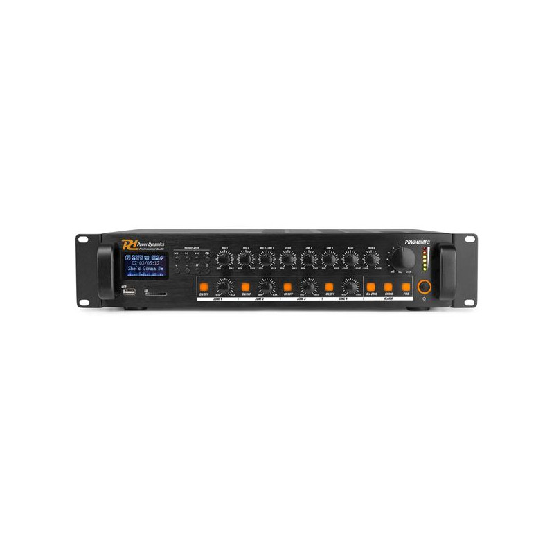 MONACOR FRANCE SARL Amplificateur Ligne 100V et Basse Impédance - PDV240MP3
