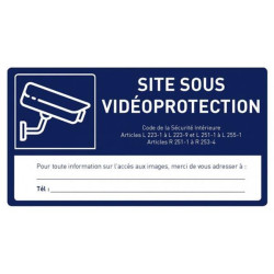 CAPTIV URMET Etiquette vidéoprotection - 1090ETI