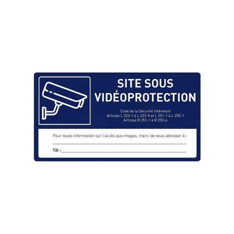 CAPTIV URMET Etiquette vidéoprotection - 1090ETI