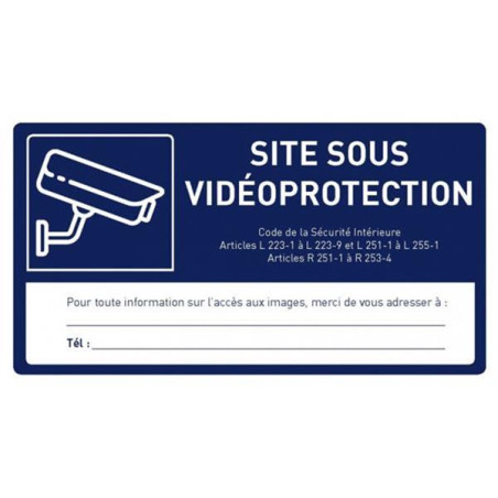 CAPTIV URMET Etiquette vidéoprotection - 1090ETI