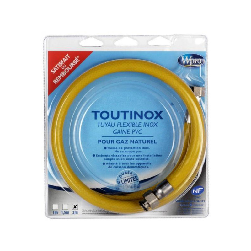 WPRO Flexible de gaz TOUTINOX TNE200